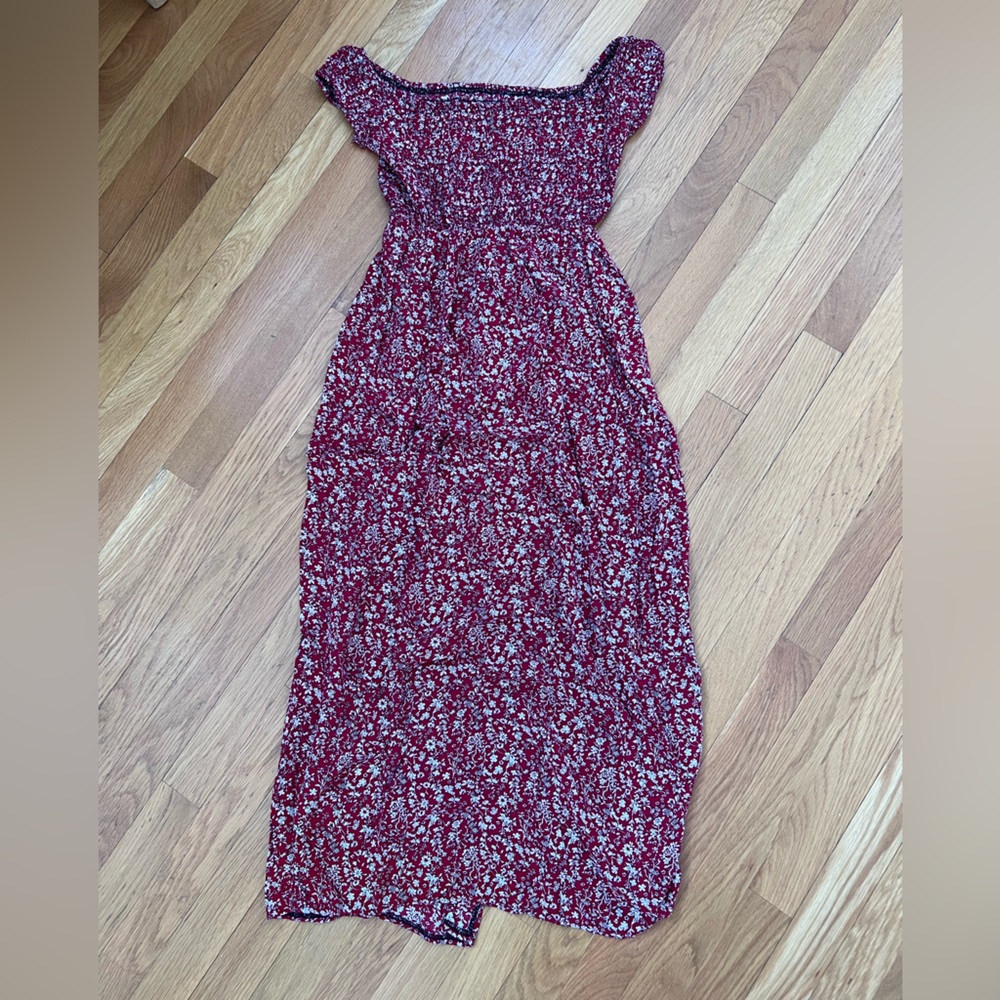 Floral Red Maxi Dress